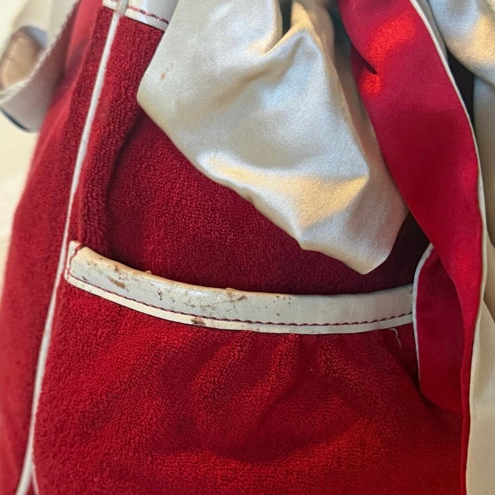 Rare Vintage Y2K Juicy Couture Red Velour Large Tote Bag NWT - Picture 8 of 8